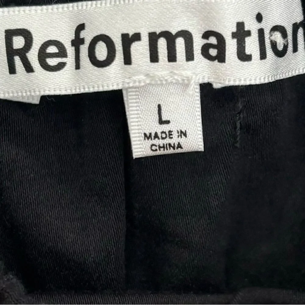 NWT Reformation Bennie midi dress in black - Picture 14 of 15